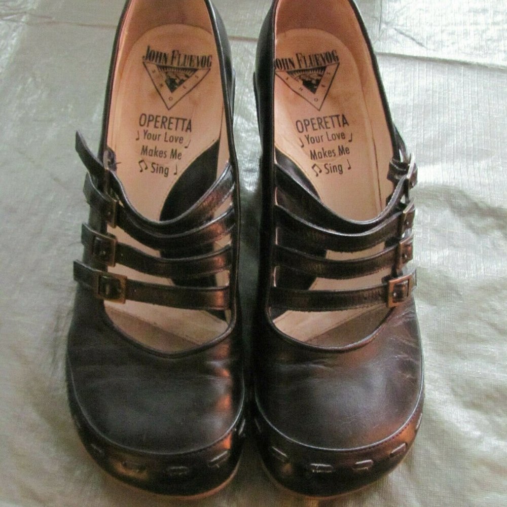 John Fluevog Operetta Mary Jane Strappy Shoes Sz 9